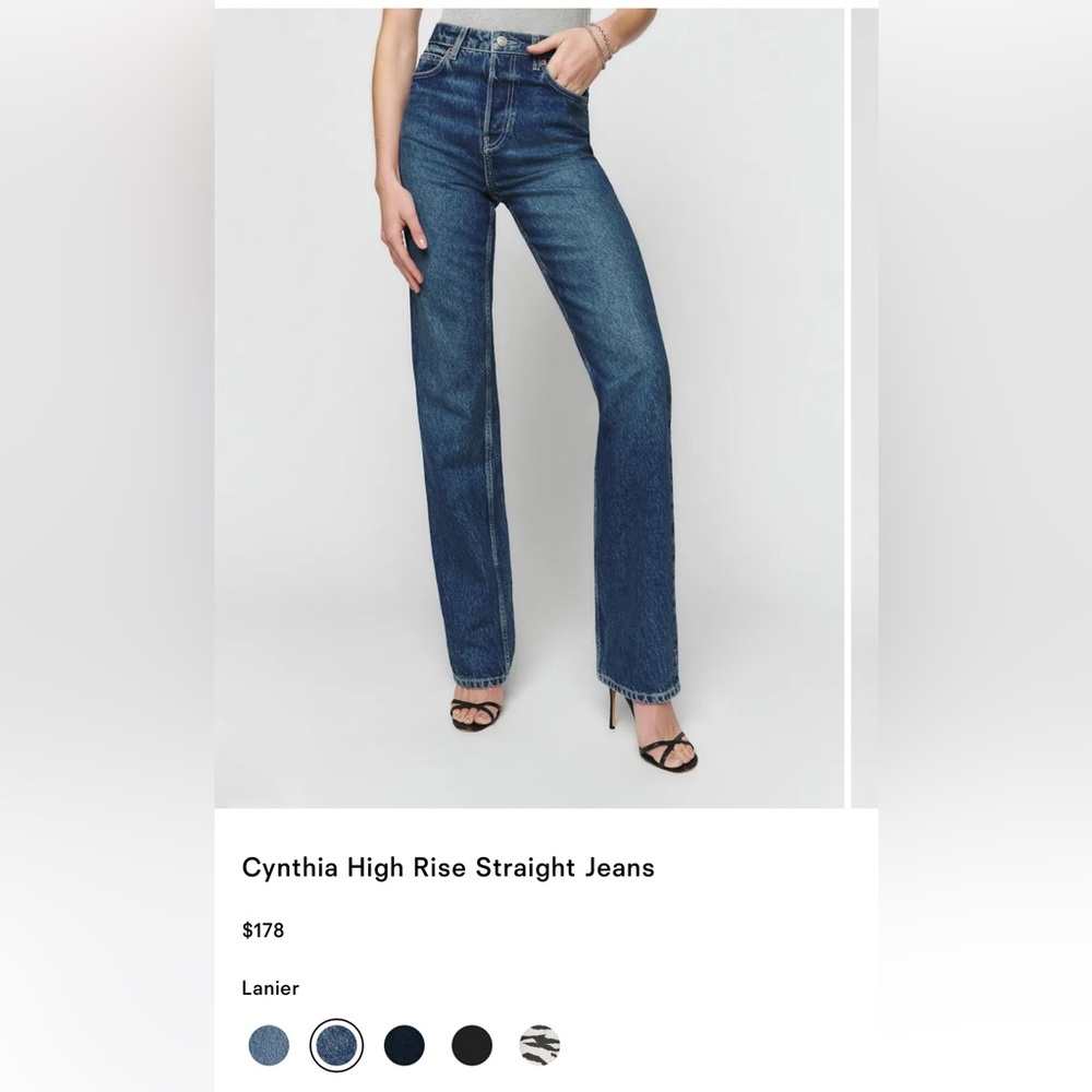 Cynthia High Rise Straight Jeans
